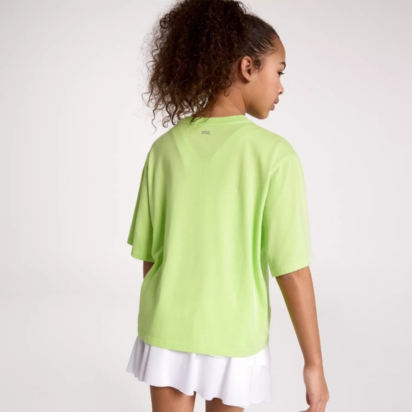 DSG Vibrant Lime Short Sleeve Boxy Tee - Picture 2 of 2